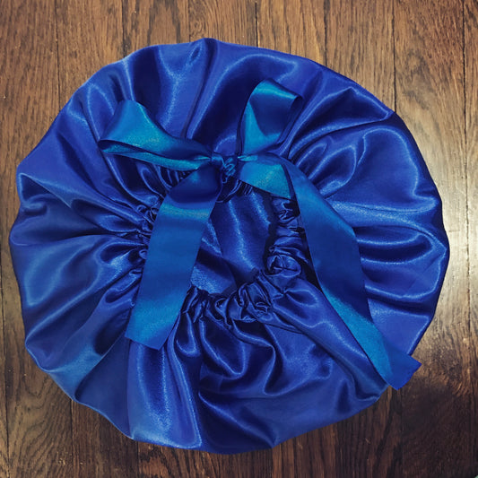 Loving the Blues Satin Bonnets